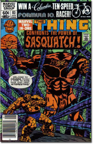'First, here's your complimentary mape sugar candy!' (Marvel Two-in-One #83)