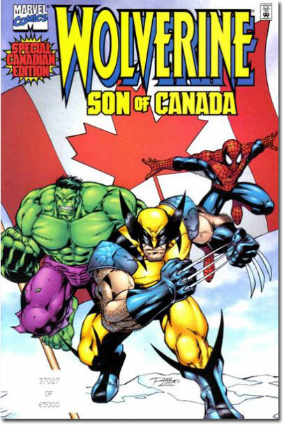 You can tell it's Canadian because it's printed on back bacon. (Wolverine: Son of Canada)
