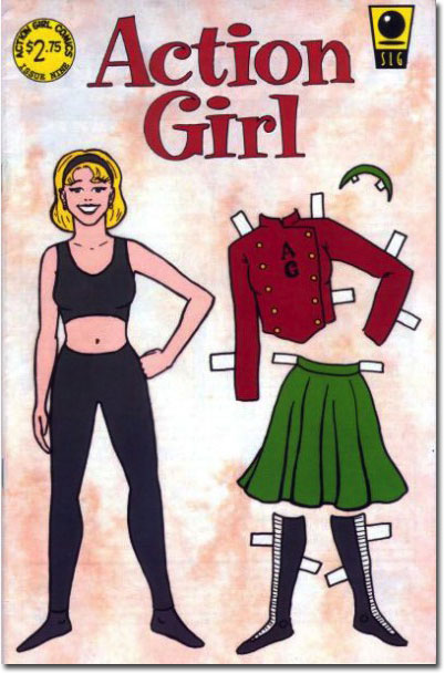 Aw, I wanted to see her Milk and Cheese cosplay costumes. (Action Girl #9)