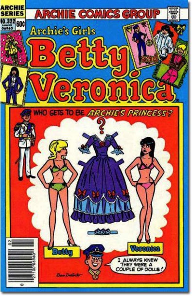 You know, I think Archie actually wouldn't mind if he took both of them to the prom in their underwear. (Betty & Veronica #322)